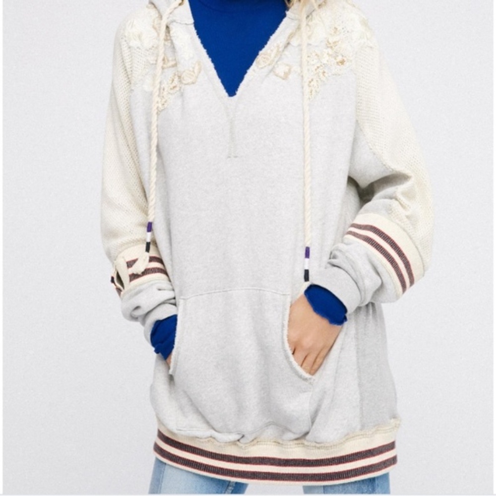Free People Varsity Embellished Pullover - Picture 3 of 9